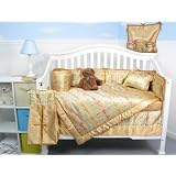 Oriental Asian Silky Satin Baby Crib Bedding Set 10pcs