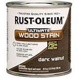 Rust-Oleum 260363 Ultimate Wood Stain, Half Pint, Dark Walnut