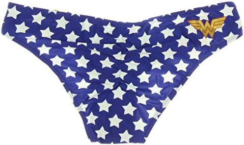 Wonder Woman DC Comics Braid Push Up Double Braid Cheeky Shorts Bikini Set