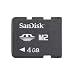 Electronics : Sandisk 4GB M2 Memory Stick Micro (SDMSM2-4096, Bulk Package)
