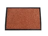 Machine washable doormat dirt trapper absorber door mat terracotta 80 x 50 cm