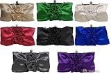 LADIES SATIN EVENING WEDDING PROM PARTY CLUTCH HANDBAG WOMEN GIRL SHOULDER BAG 1
