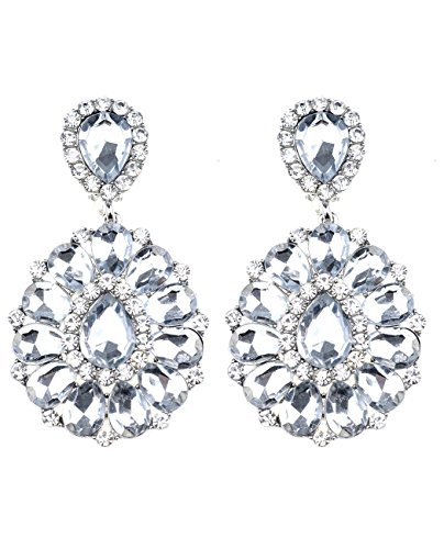 Women's Evening Gala Bridal Prom Wedding Clip On Earrings