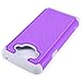 Galaxy On5 Case, LK [Shock Absorption] Drop Protection Hybrid Dual Layer Armor Defender Protective Case Cover for Samsung Galaxy On5 (Violet)