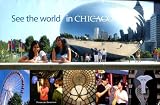 SEE THE WORLD IN CHICAGO /FOLDOUT BROCHURE /FOURTH EDITION /PHOTOS++++++