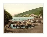 Abbazia small harbor Istria Austro-Hungary, c. 1890s, FRMD