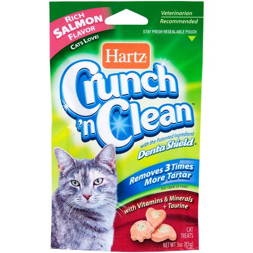 Hartz Crunch n Clean 3-Ounce Cat Treat, Fish and Farm