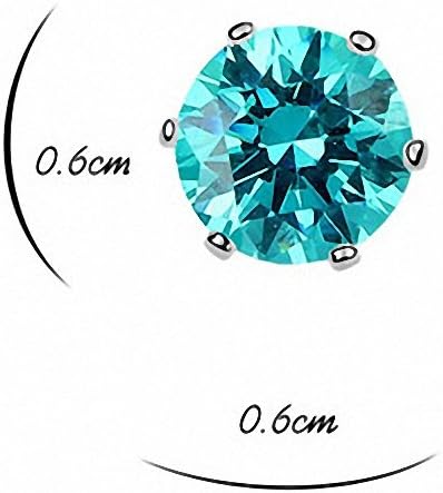 Sahrefashion the New Women's Austrian Crystal Star Charm Earrings for Valentine's Day (Mint Green)