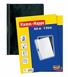 Produkt-Bild: Idena 300567 - Klemm-Mappe A4 schwarz 5er