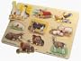 Wooden Farm 9-piece Peg Puzzle