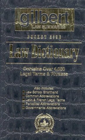 gilbert law summaries pocket size law dictionary black