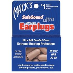 Mack's Ultra Safe Sound Earplugs (10 pair)