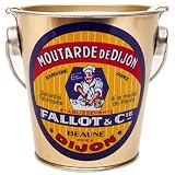 Fallot Dijon Mustard, authentic imported in metal pail 16 oz presentation