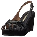 Buffalo London 308-5430 snake pig black 01, Damen Sandalen/Fashion-Sandalen, schwarz, (black 1)