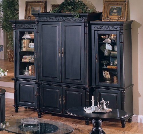 Largo - Heritage Entertainment Center Set 2 in Vintage Black