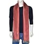 Neck Scarf Men Fashion Silk Jacquard Paisley Patterns 10x78 inches (Red)