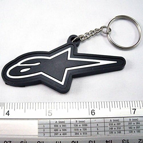Alpinestars Rubber Keychain/keyring Black.