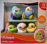 Playskool Wheel pals Cute set of 6 wheeled critters(tu)IMAGE
