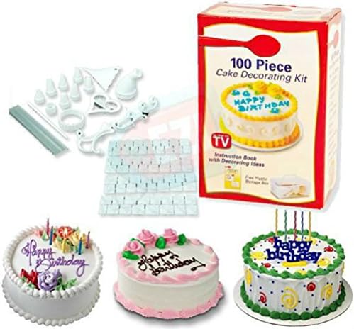 Cake Decration Tool Kit Baking Cake Decorating DIY Frosting Icing Decorating Kit Tool,7 Sets,100 Pieces