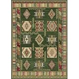 Home Dynamix Optimum 11031-400 Polypropylene 7-Feet 8-Inch by 10-Feet 4-Inch Area Rug, Green