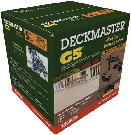 DeckMaster G5 Deck Clips - Consumer Pack - 875 Hidden Deck Fasteners (Screws Included) for 500 Sq. Ft. of Composite or Hardwood Decking
