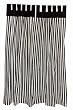 Tadpoles Set of 2 Striped Curtain Panels, Black/White