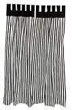 Tadpoles Set of 2 Striped Curtain Panels, Black/White