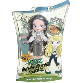 Bratz Kidz Adventure Girlz 7 Inch Tall Fashion Doll - Cloe with 2 Set of Outfits, Hairbrush Plus Bratz Adventure Girlz Button for You