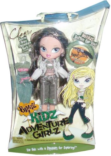 Childrens Toyshop  Toys : Bratz Kidz Adventure Girlz 7 Inch Tall Fashion Doll - Cloe with 2 Set of Outfits, Hairbrush Plus Bratz Adventure Girlz Button for You