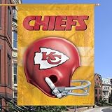 NFL Kansas City Chiefs 27" x 37" Throwback Helmet Vertical Banner