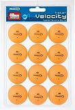 Halex Velocity 1-Star Table Tennis Ball 12 piece Value Pack (Orange)