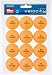 Halex Velocity 1-Star Table Tennis Ball 12 piece Value Pack (Orange)