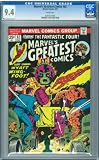 CGC UNIVERSAL GRADE 9.4 MARVEL'S GREATEST COMICS #62 WHITE PAGES