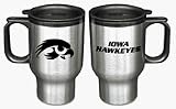 Iowa Hawkeyes 16 oz. Stainless Steel Travel Mug (Set of Two)