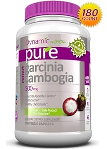 GARCINIA CAMBOGIA Extract Natural Appetite Suppressant and Weight Loss Supplement 1,500 mg per Serving, 180 count Bottle