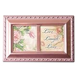 Jewelry : Pink Music Box for Jewelry Live Well, Laugh Often, Love Much plays You Light Up My Life