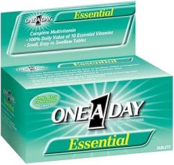 One-A-Day Essential Multivitamin/Mineral Tablets 130-Count Bottles (Pack of 2)