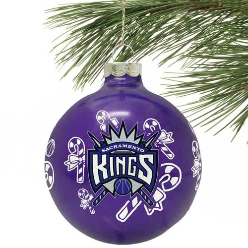 NBA Sacramento Kings Traditional Glass Ball Ornament