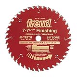 Tools: Medium picture for Freud TKR303 7 1/4 Inch 40 Tooth ATB Thin Kerf Teflon Coated Finishing Saw Blade with 5/8 Inch and Diamond Knockout Arbor