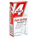 4 Way Nasal Decongestant Nasal Spray, Fast Acting, 1-Ounce (29.6 ml) (Pack of 3)