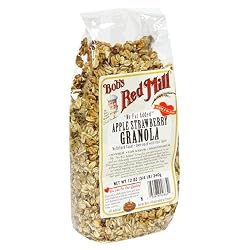 Bob's Red Mill Granola, No Fat Apple Strawberry, 12-Ounce Bags (Pack of 4)
