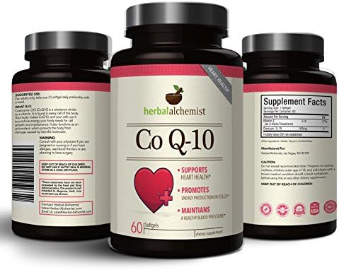 Herbal Alchemist CoQ10 - 100% Soluble Coq10 100mg - Better Absorption Coenzyme Q10 - 60 Capsules (2 Month Supply)