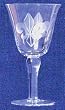 Individually Hand Etched Fleur De Lis Water Glass 8" Set / 4