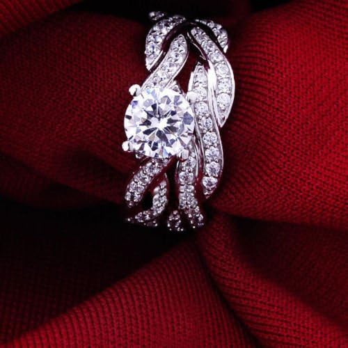 KERTM white gold plated AAA Cubic Zirconia CZ Women Ring (8)