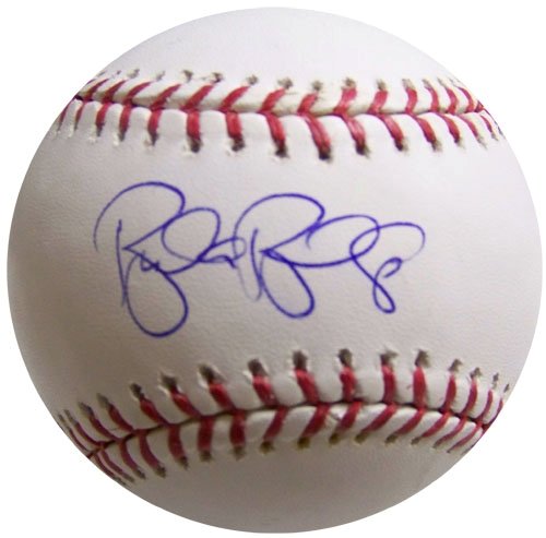 Burke Badenhop Autographed/Hand Signed Baseball - Florida Marlins