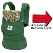 Ergo Baby BCO313PR Organic River Rock Green Baby Carrier and LED Safety Reflector Light Ergo Baby BCO313PR Organic River Rock Green Baby Carrier and LED Safety Reflector Light