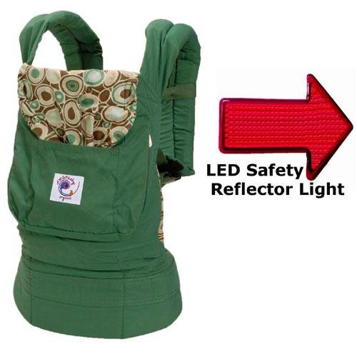 Buy Low Price Cozy Ergo Baby BCO313PR Organic River Rock Green Baby Carrier and LED Safety Reflector Light BCO313PRKIT