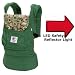 Ergo Baby BCO313PR Organic River Rock Green Baby Carrier and LED Safety Reflector Light