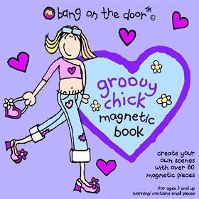 Bang on the Door Groovy Chick Magnetic Board Game