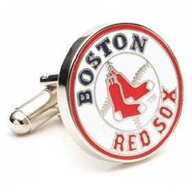 Boston Red Sox MLB Logo'd Executive Cufflinks w Jewelry Box